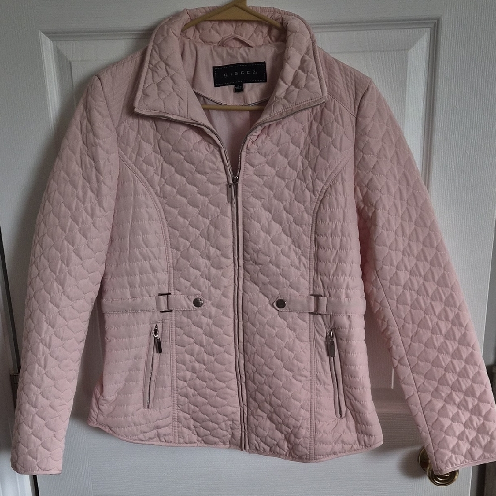 Giacca Light Pink Quilted Puffer Jacket